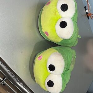 Green Keroppi Frog Slippers